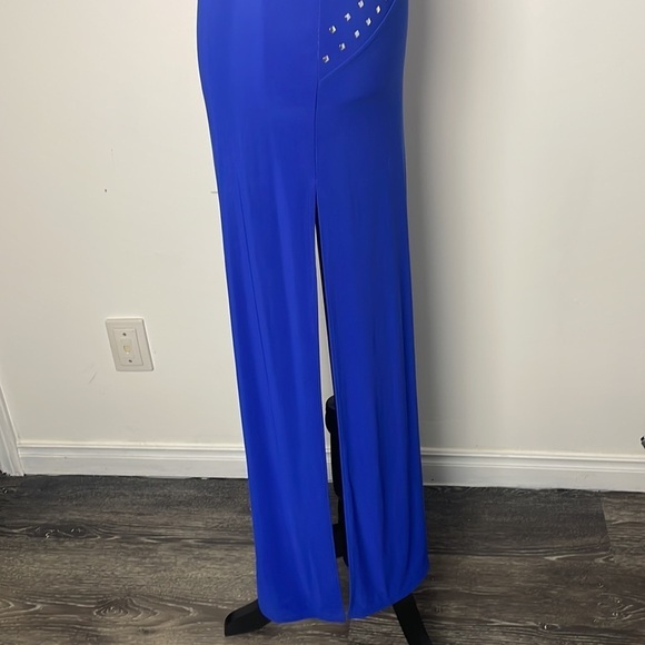 Blue One Shoulder Dress Long Dress Size Medium - Picture 4 of 10